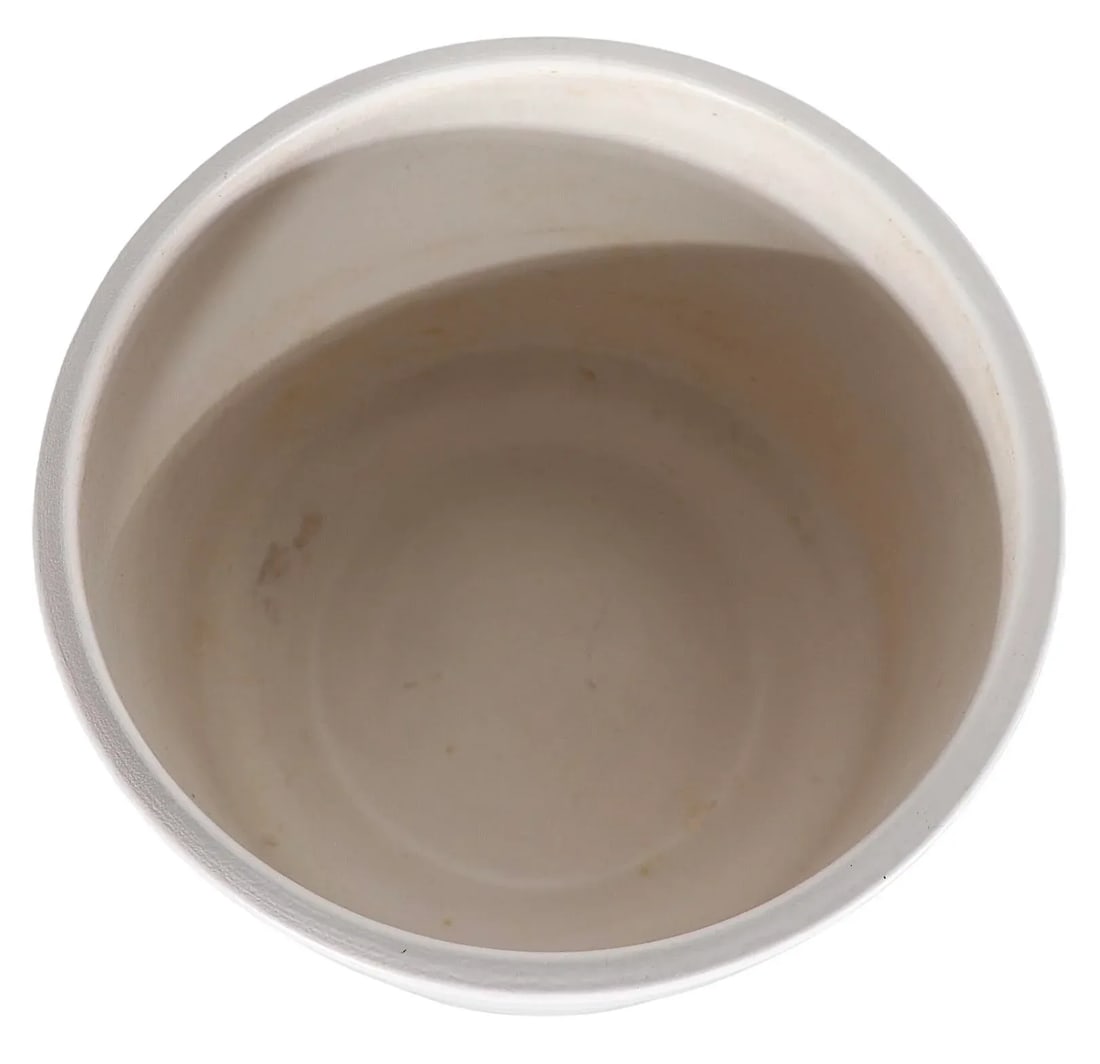 Vintage White on White Modernist Planter by Gainey C 1950/1960's - 6