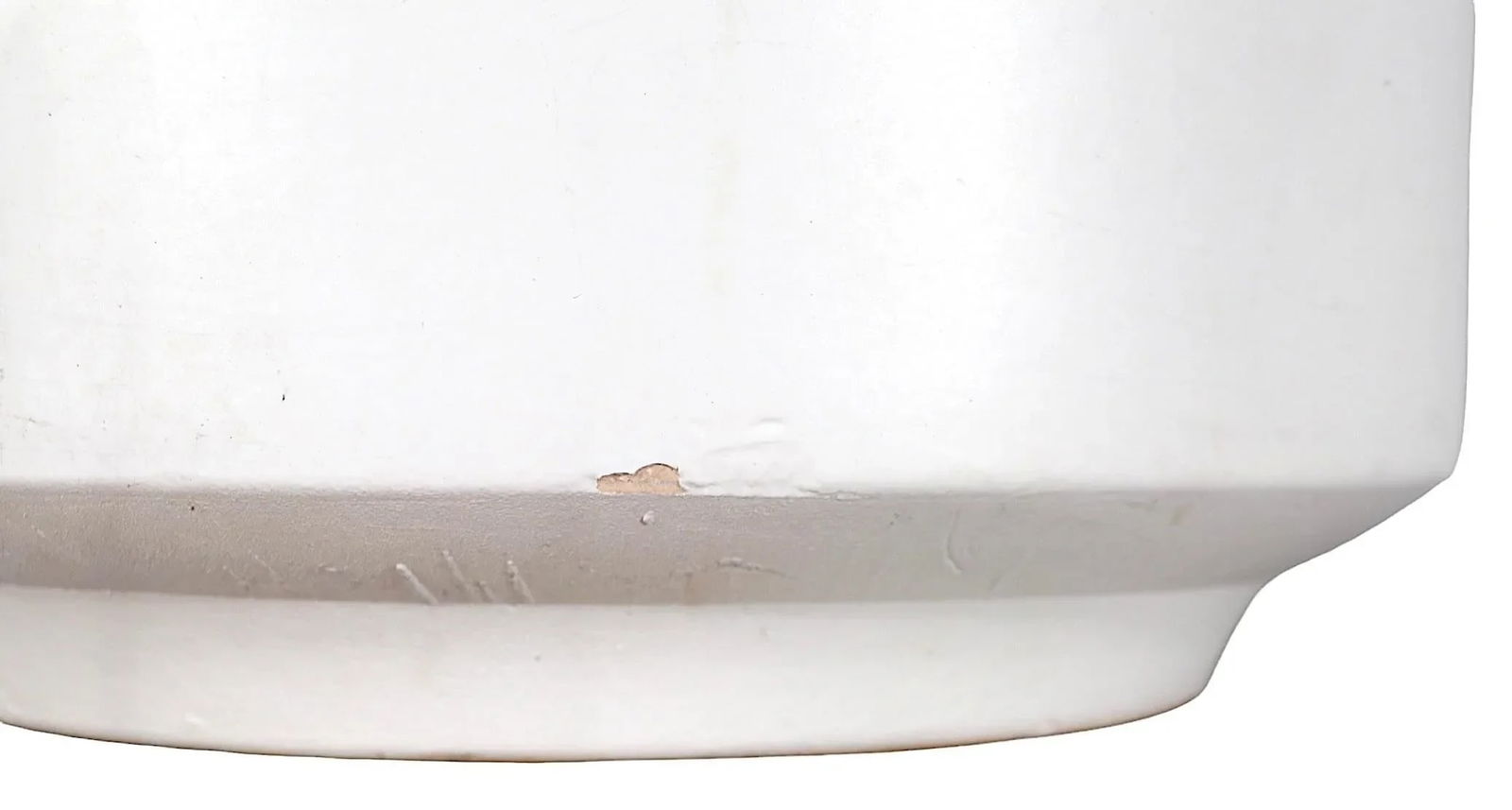 Vintage White on White Modernist Planter by Gainey C 1950/1960's - 8