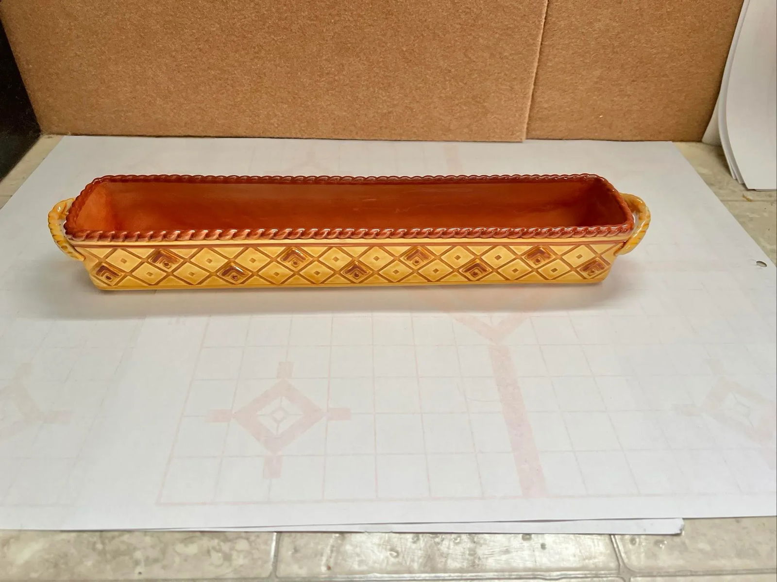 Vintage Ceramic Cracker Server Boat by Fitz and Floyd - 2