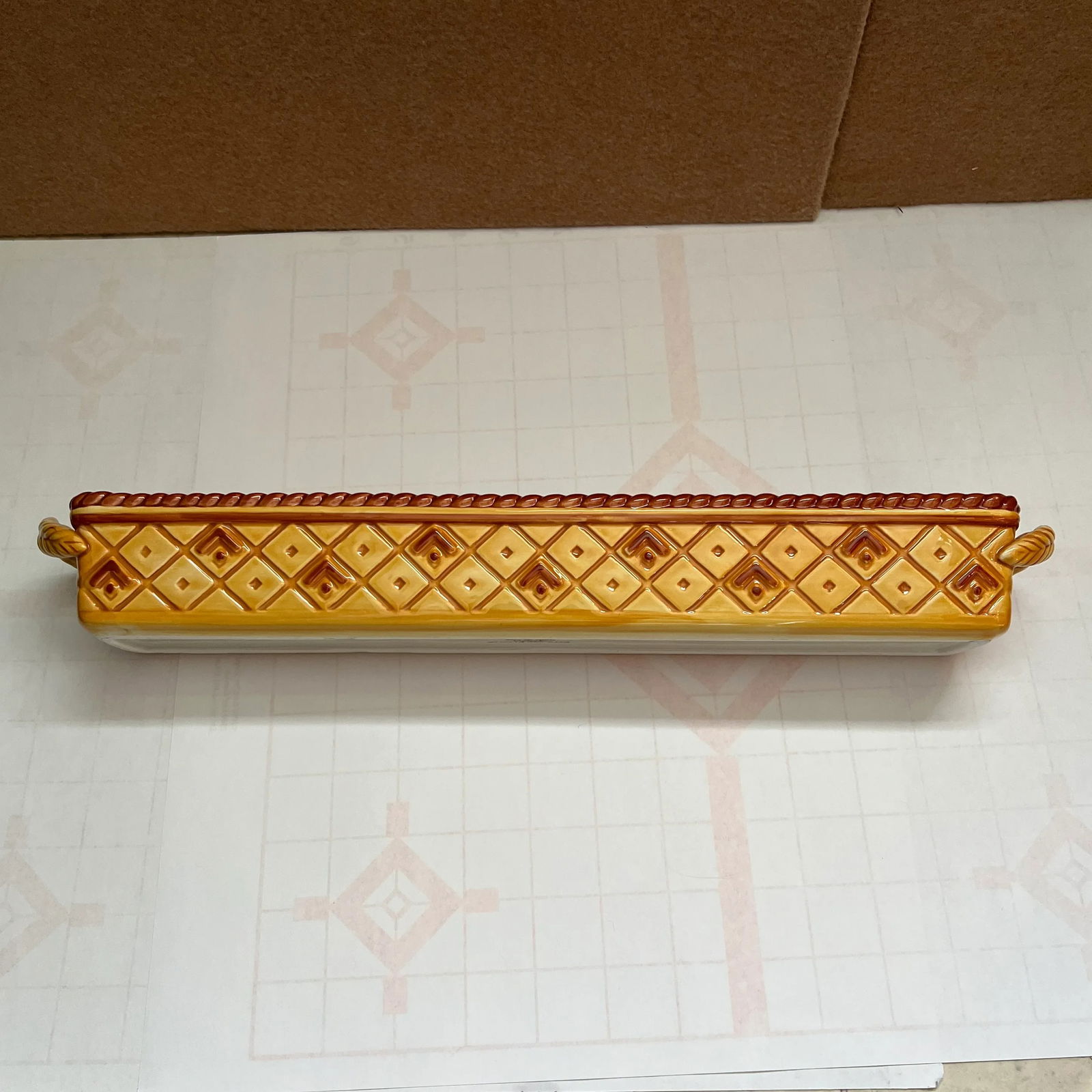 Vintage Ceramic Cracker Server Boat by Fitz and Floyd - 3