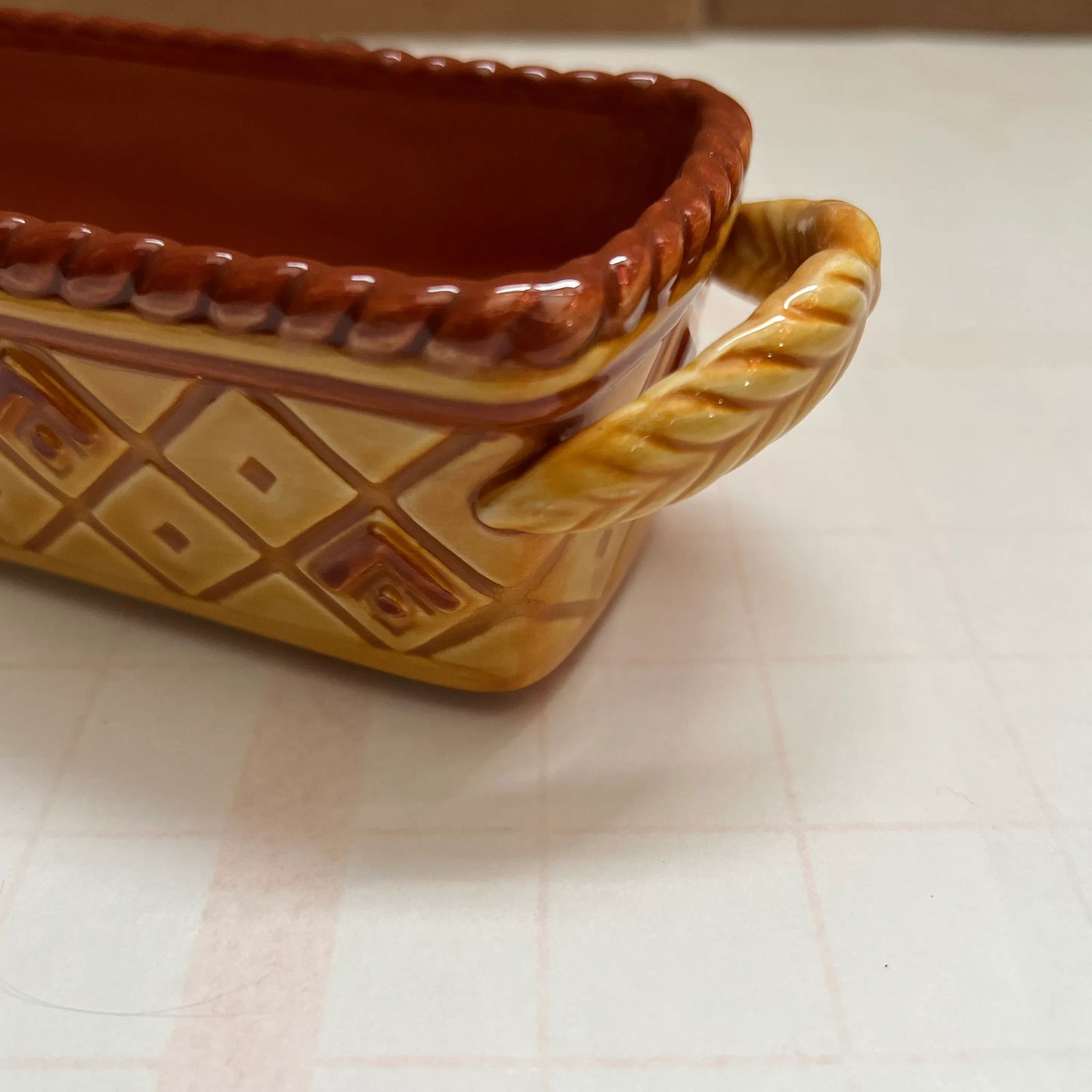 Vintage Ceramic Cracker Server Boat by Fitz and Floyd - 4