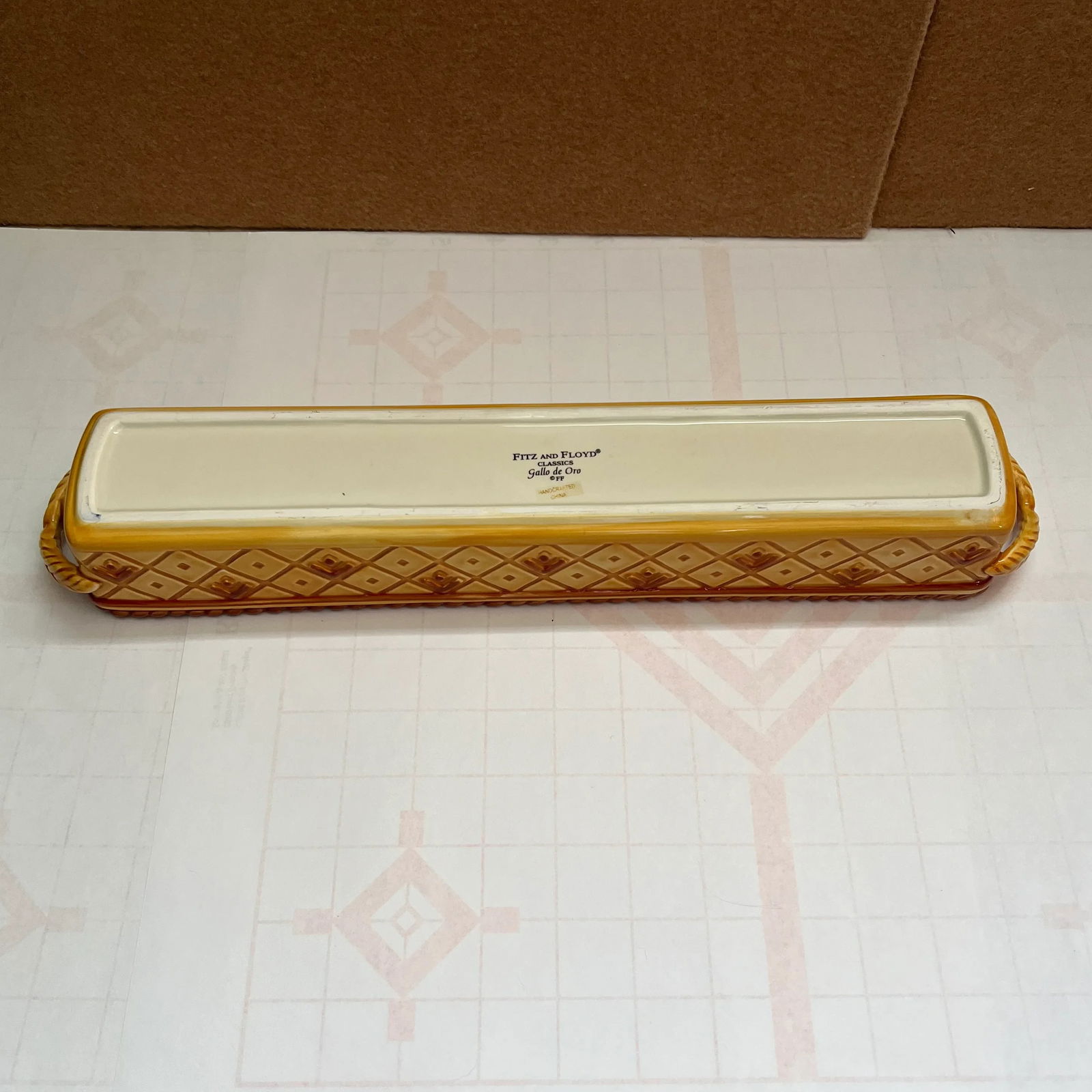 Vintage Ceramic Cracker Server Boat by Fitz and Floyd - 6