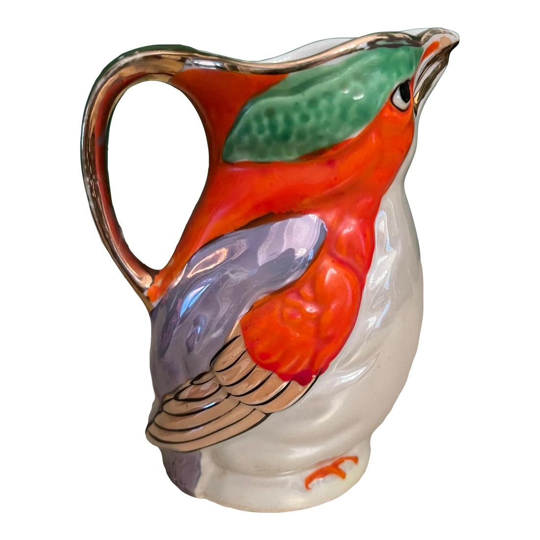 Vintage Japanese Lusterware Bird Creamer Pitcher (1 of 8)