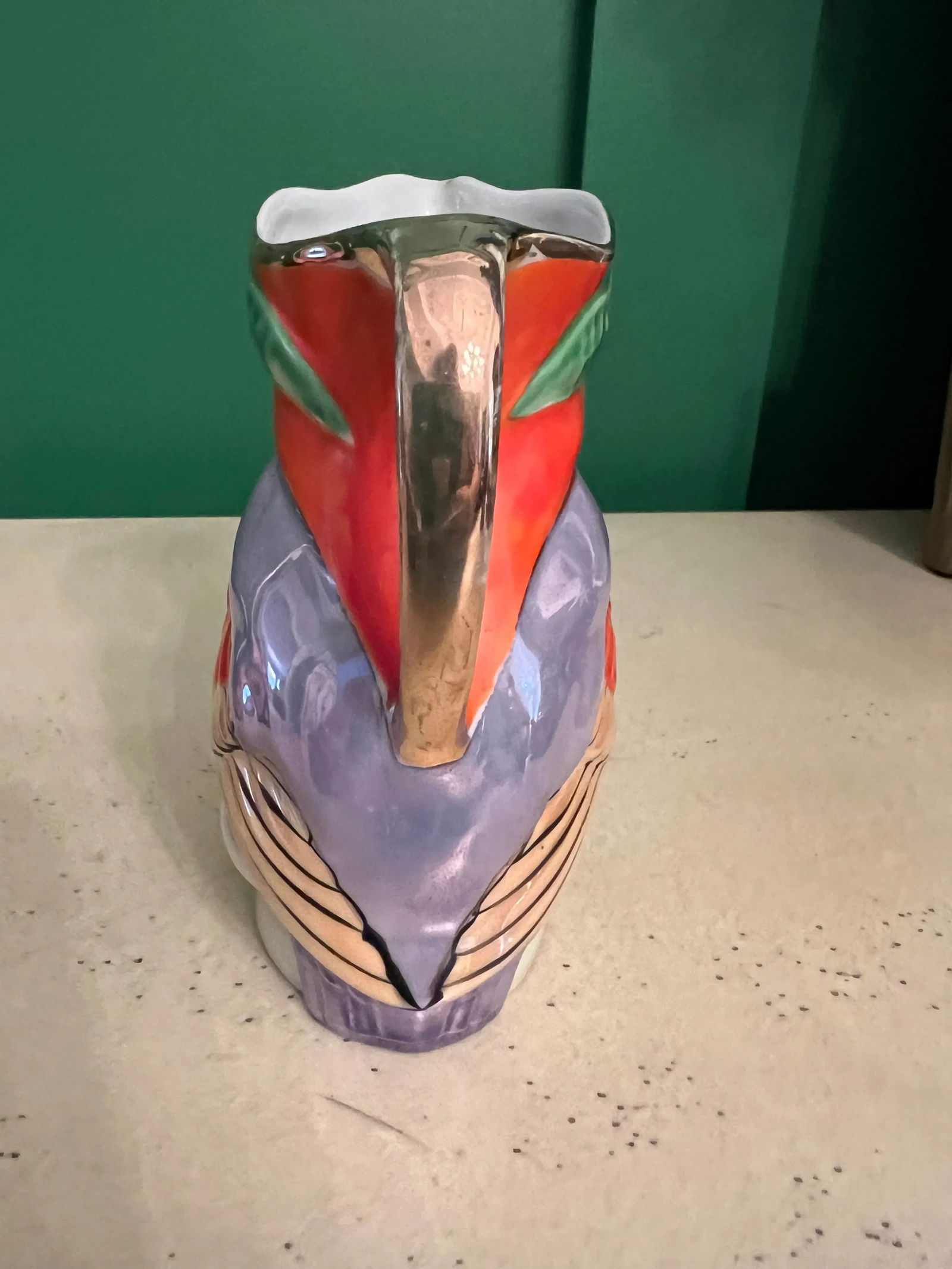 Vintage Japanese Lusterware Bird Creamer Pitcher - 4