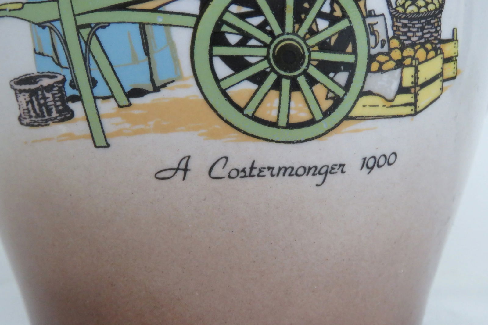 Staffordshire Ronney Pottery England Painted Pitcher Jug - 5