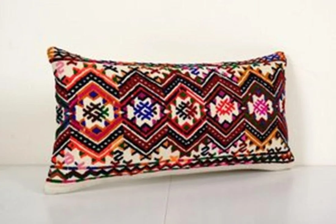 Turkish Jajim Kilim Pillow Cover - 3