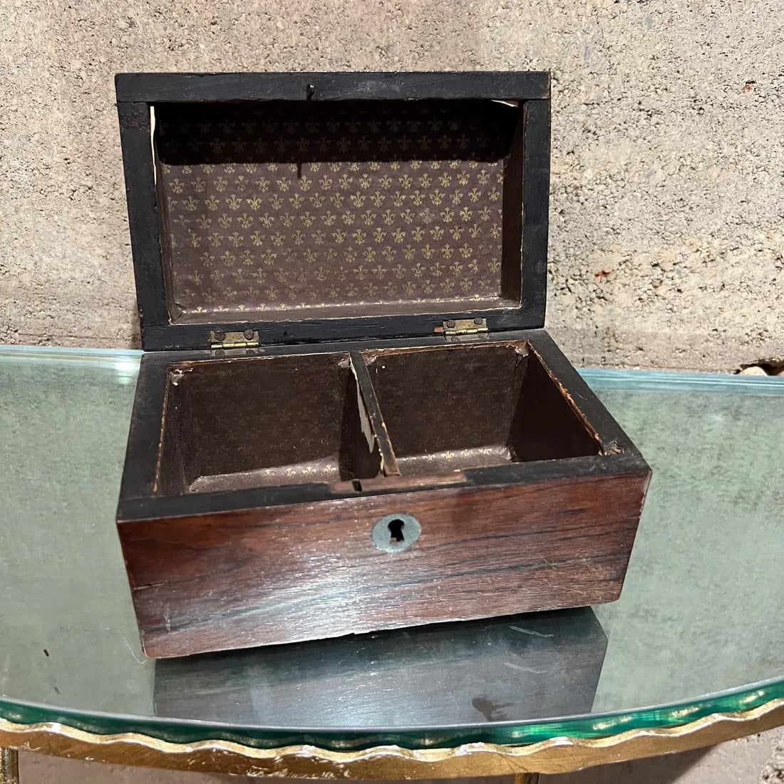 Mid-Century Modern Antique Rosewood Box - 4