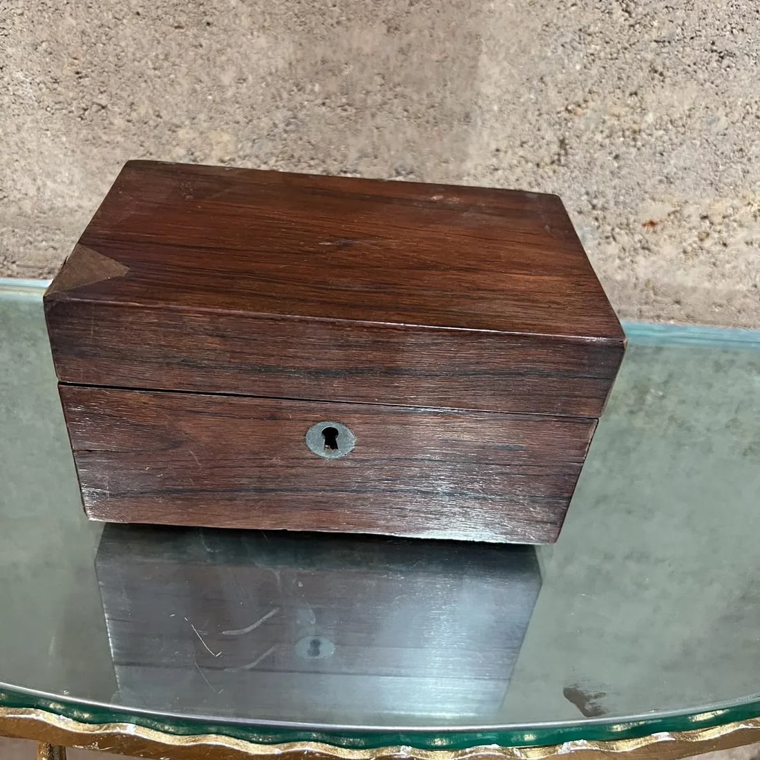 Mid-Century Modern Antique Rosewood Box - 6