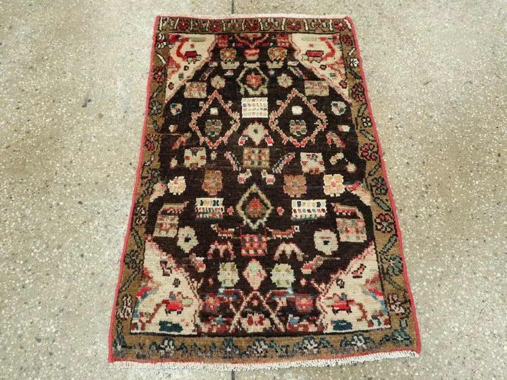 Vintage Persian Hamadan Rug "“ Size: 1' 10" X 2' 10" - 3