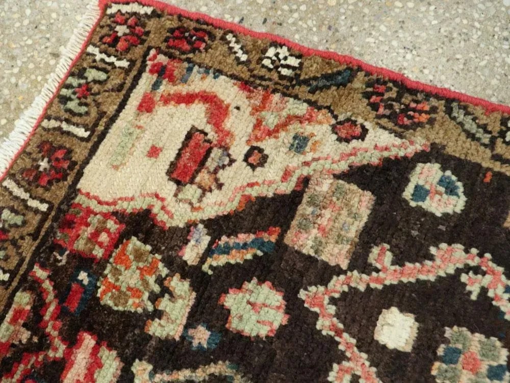Vintage Persian Hamadan Rug "“ Size: 1' 10" X 2' 10" - 5