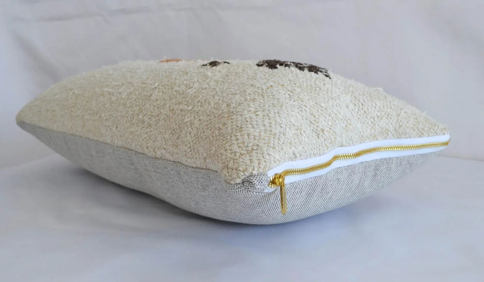 Pillow Cover Kilim Lumbar. 100% Natural Pure Hemp Sham - 13Êº X 26Êº - 2