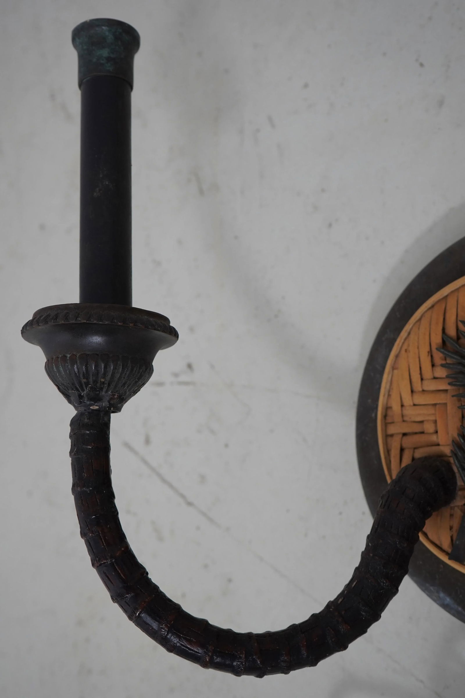 Maitland Smith Bronze Caribbean Style Wall Sconce - 2