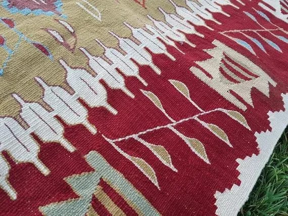 1970s Vintage Turkish Kilim Rug - 3"²10"³ Ã— 5"²11"³ - 8