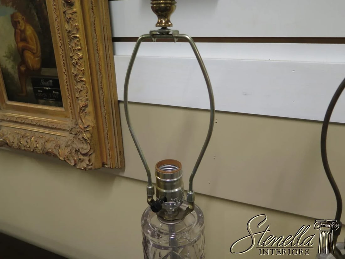 Pair Crystal Lamps - 5