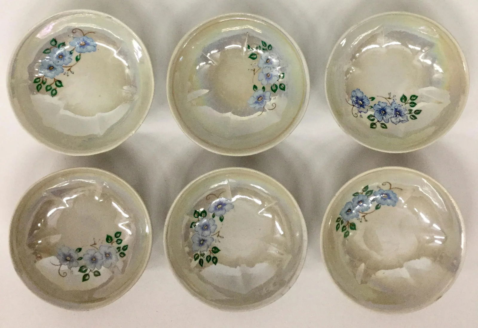 Vintage Japanese Sauce Bowls - Set of 6 - 12