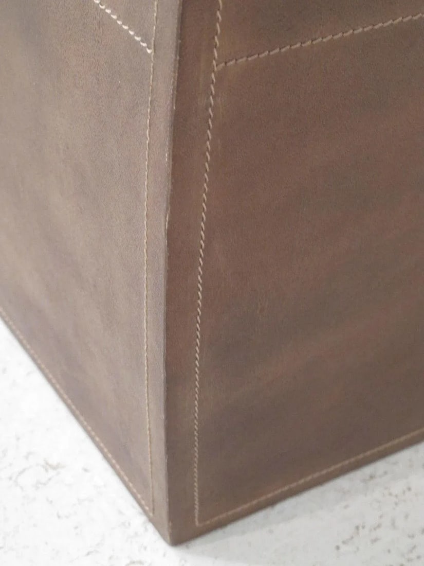 Traditional Wildwood Leather Accent Table or Stand - 2