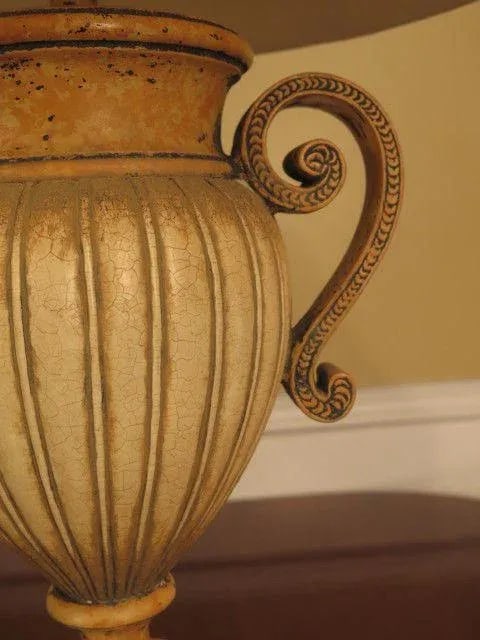 Venetian Paint Decorated Urn Shaped Table Lamp with Shade - 3