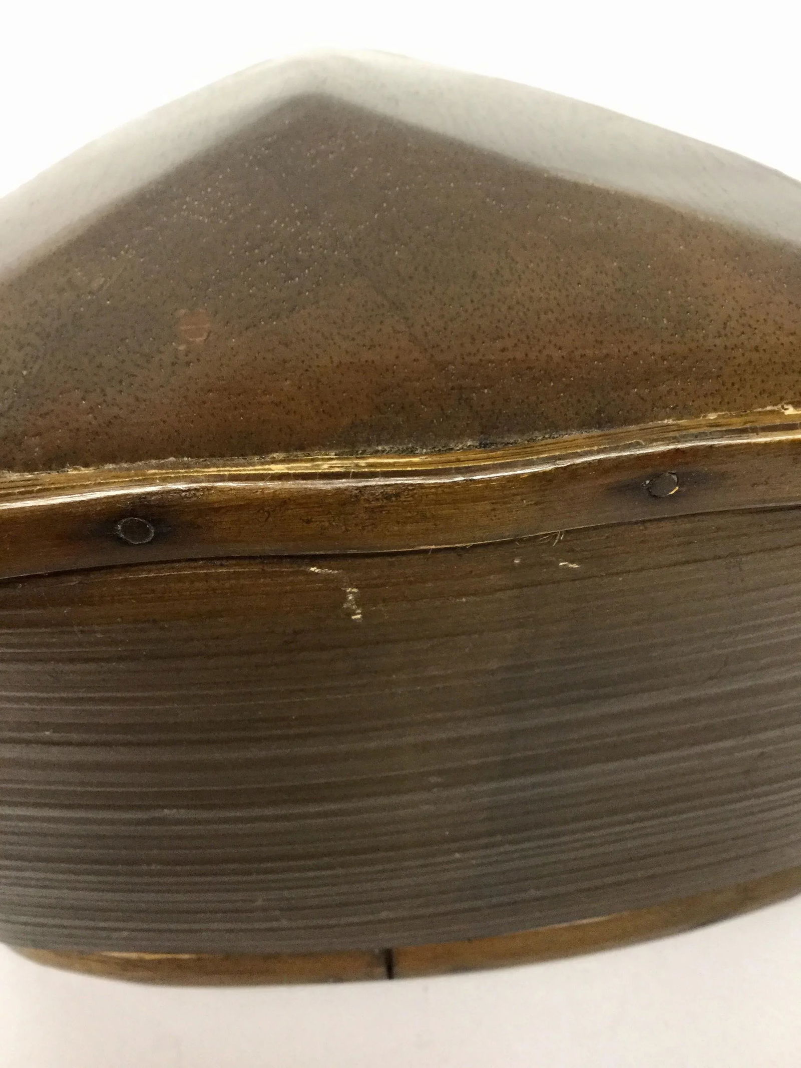 1980s Bamboo Artisan Art Trinket Box - 5