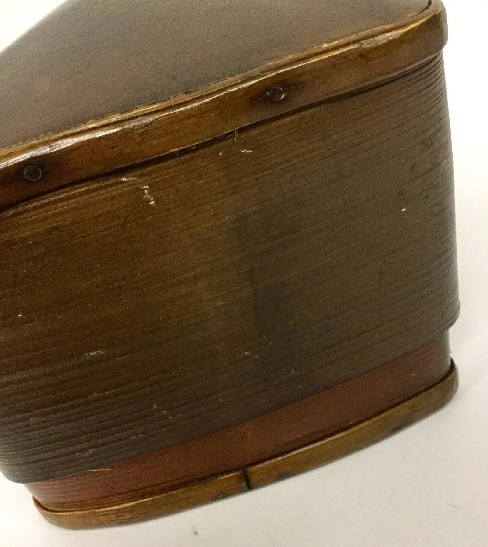 1980s Bamboo Artisan Art Trinket Box - 7