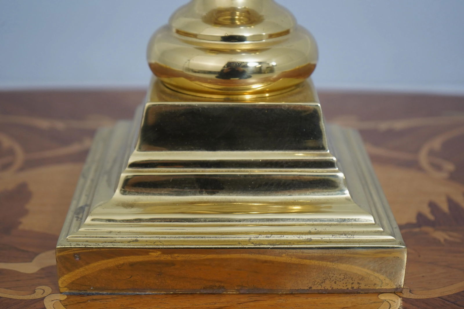 Pair Stiffel Attributed Crackle Porcelain Table Lamps - 10