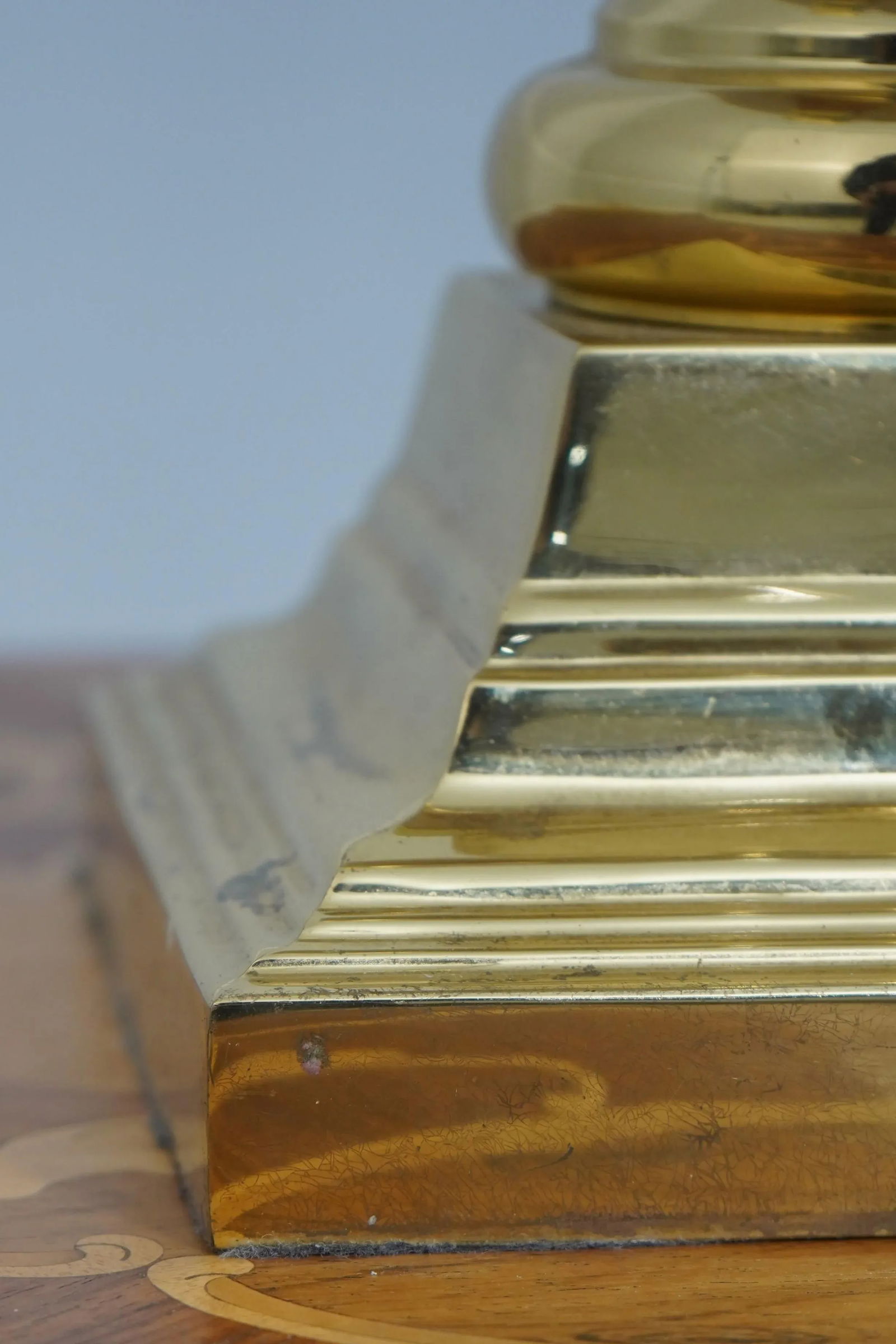 Pair Stiffel Attributed Crackle Porcelain Table Lamps - 3