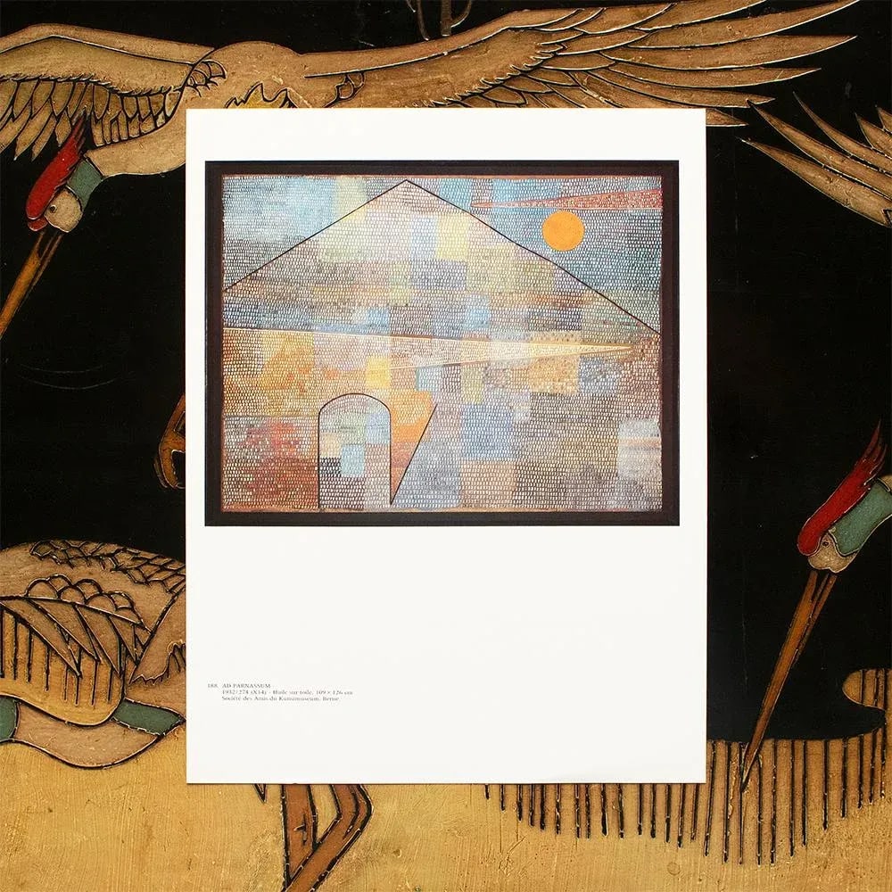 1989 After Paul Klee "Ad Parnassum", Full-Color Print From France - 3