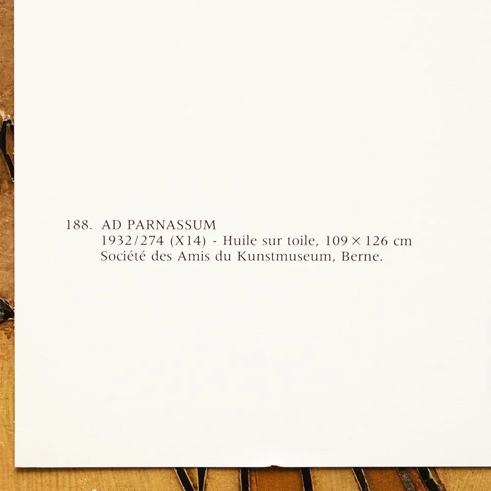 1989 After Paul Klee "Ad Parnassum", Full-Color Print From France - 4