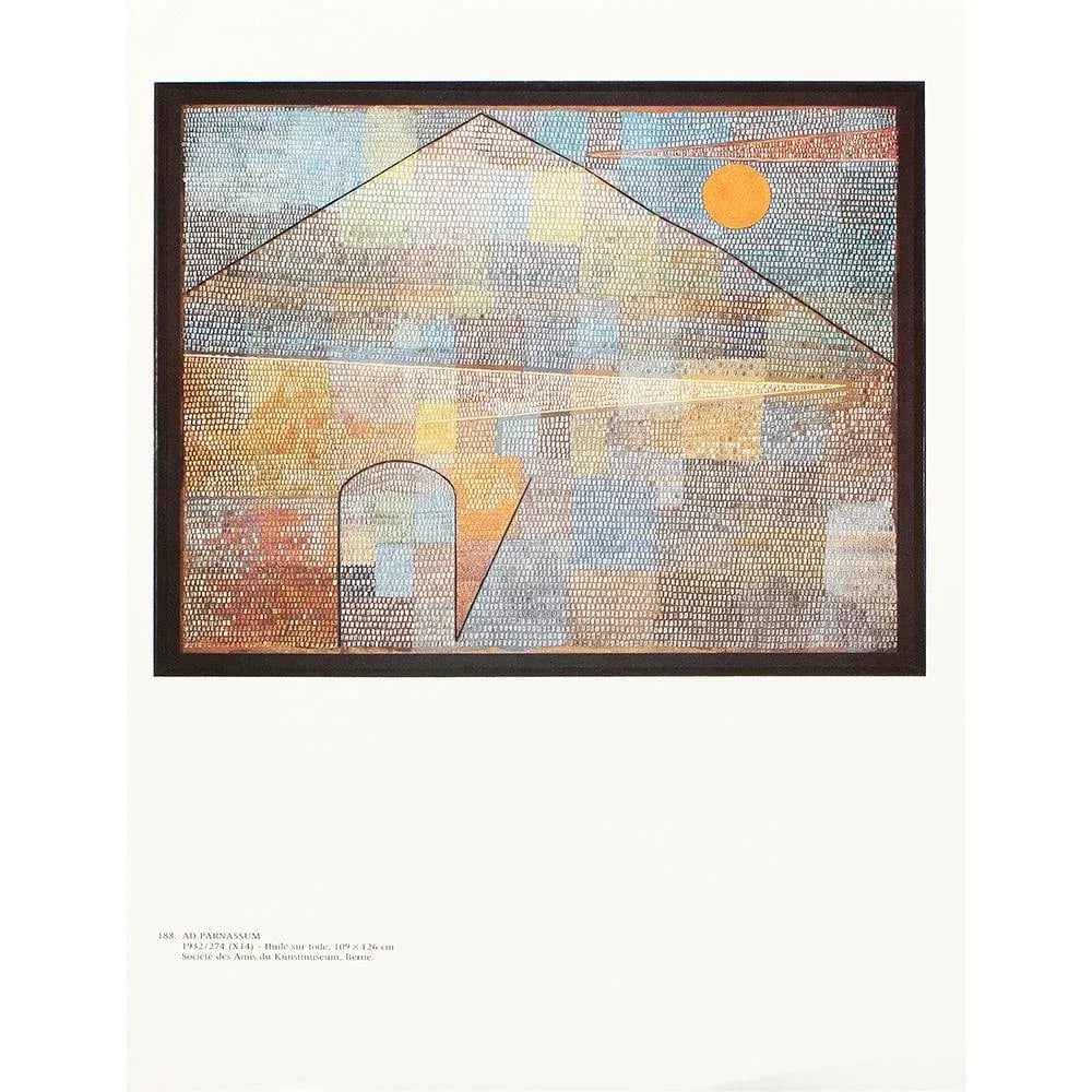 1989 After Paul Klee "Ad Parnassum", Full-Color Print From France - 6