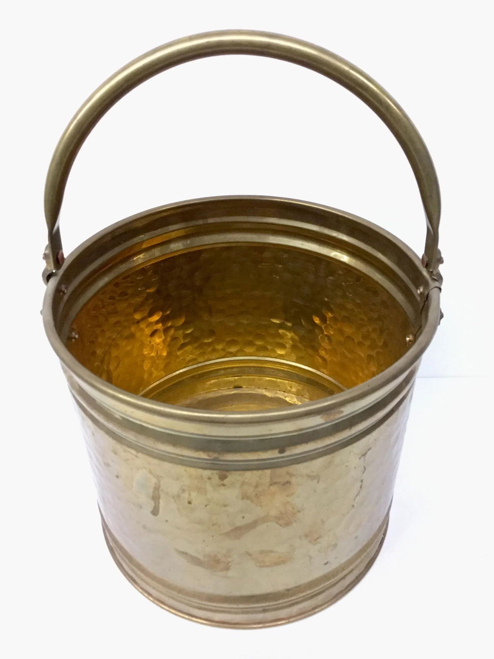 1970s Hollywood Regency Brass Lion-Head Planter - 2