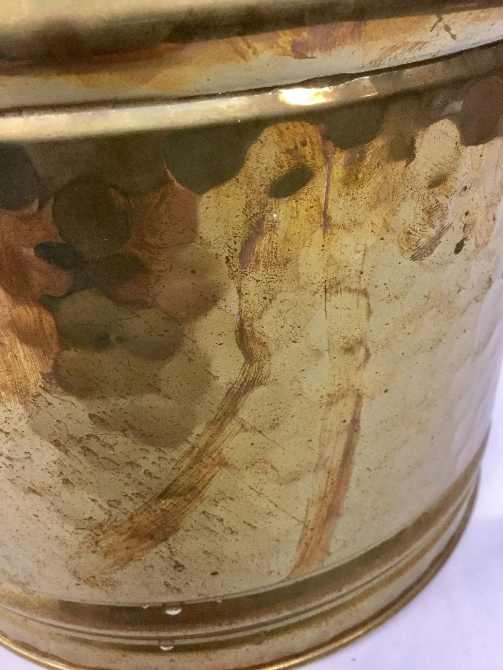 1970s Hollywood Regency Brass Lion-Head Planter - 7