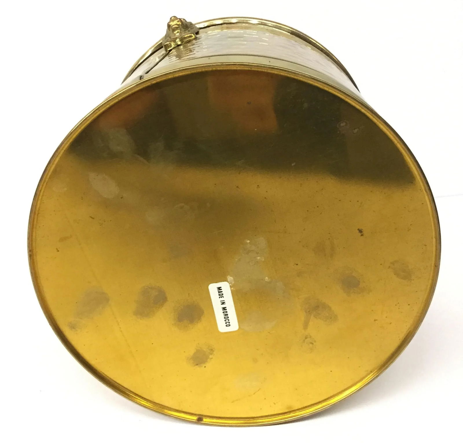 1970s Hollywood Regency Brass Lion-Head Planter - 8