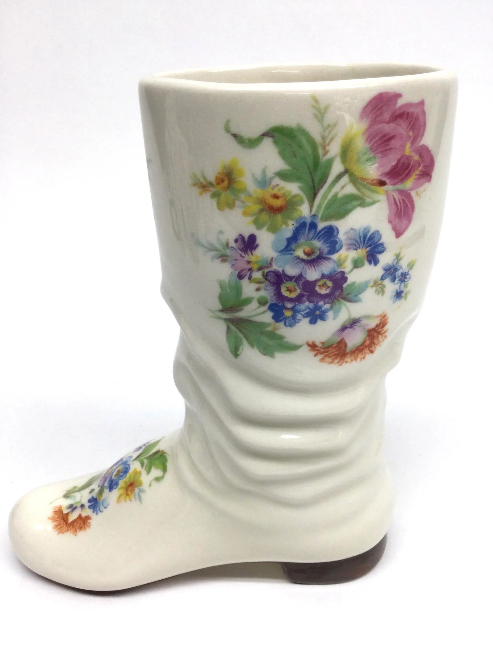 Vintage Porcelain Boot Shaped Bud Vase - 2