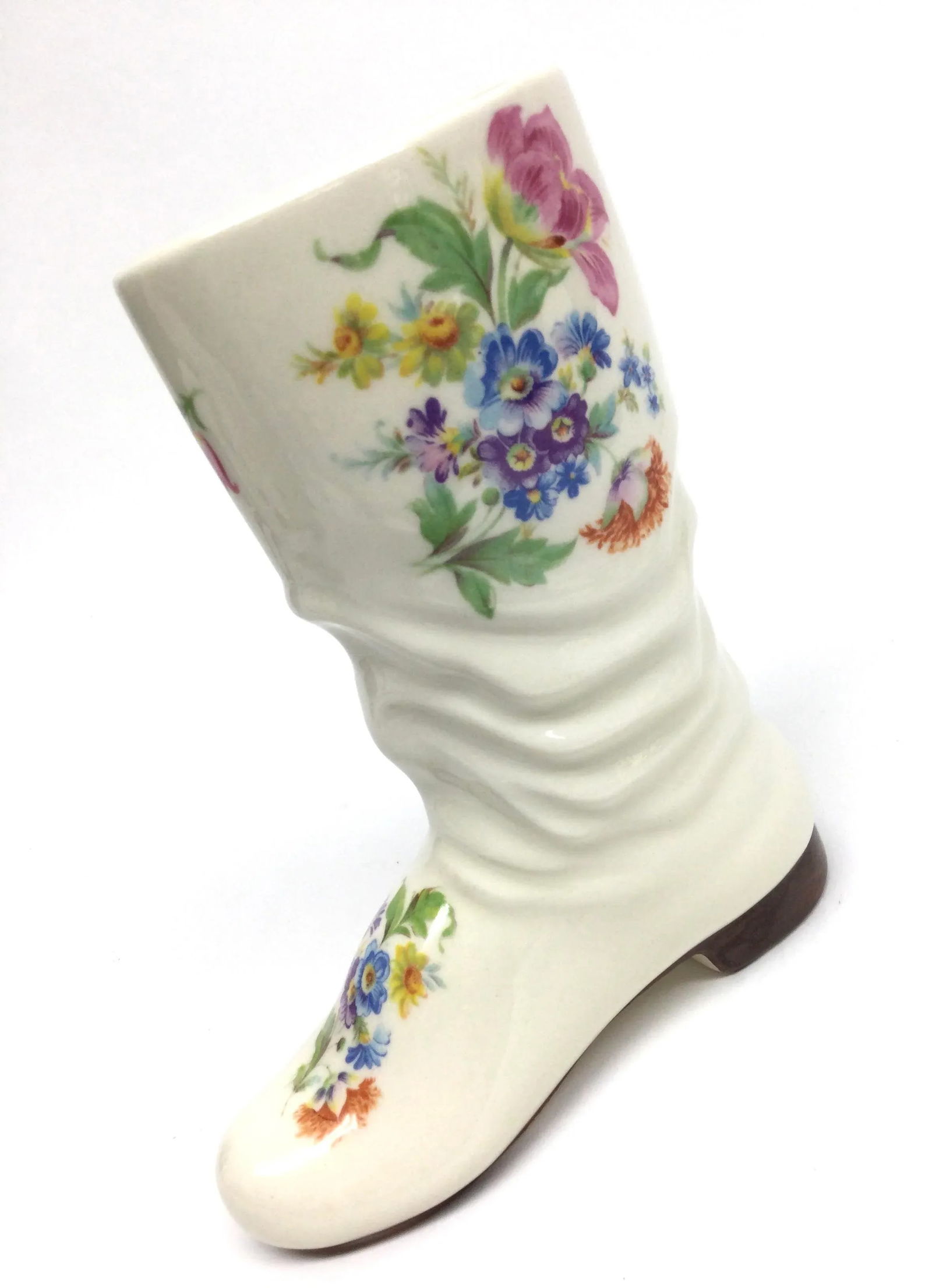 Vintage Porcelain Boot Shaped Bud Vase - 4