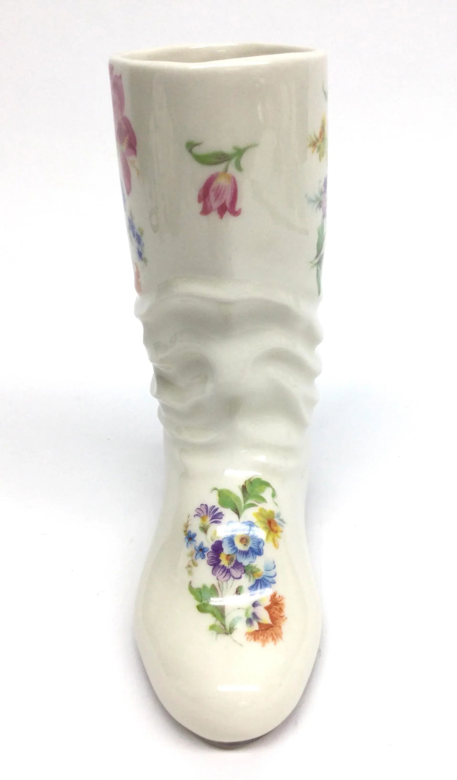 Vintage Porcelain Boot Shaped Bud Vase - 5