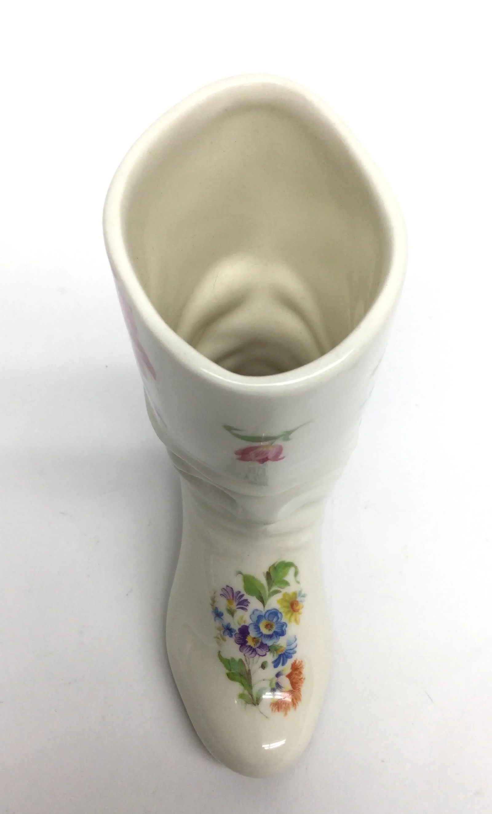 Vintage Porcelain Boot Shaped Bud Vase - 6