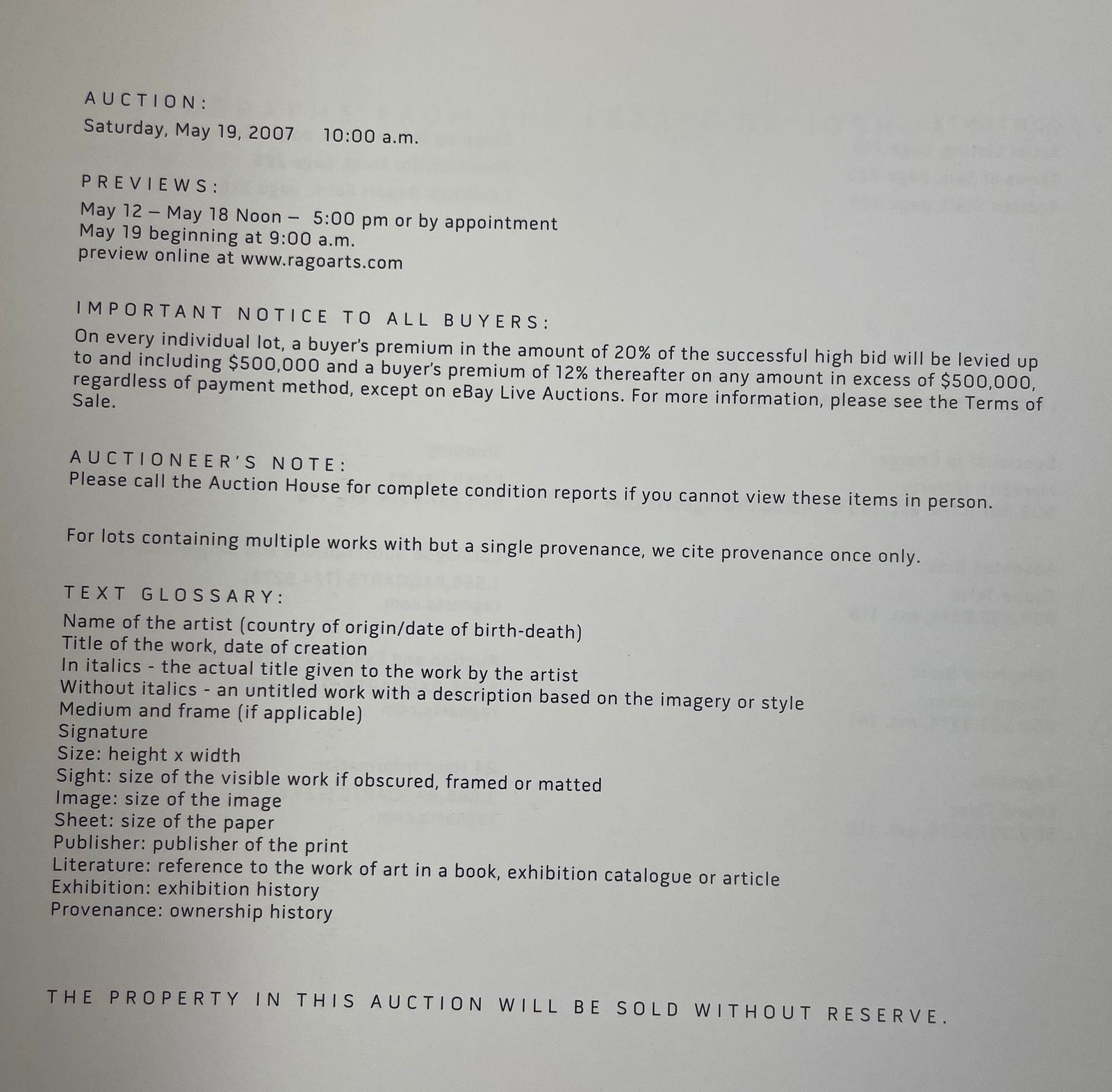 Rago Post War Contemporary Art and Photographs From the Collection of J. P Smith - 9