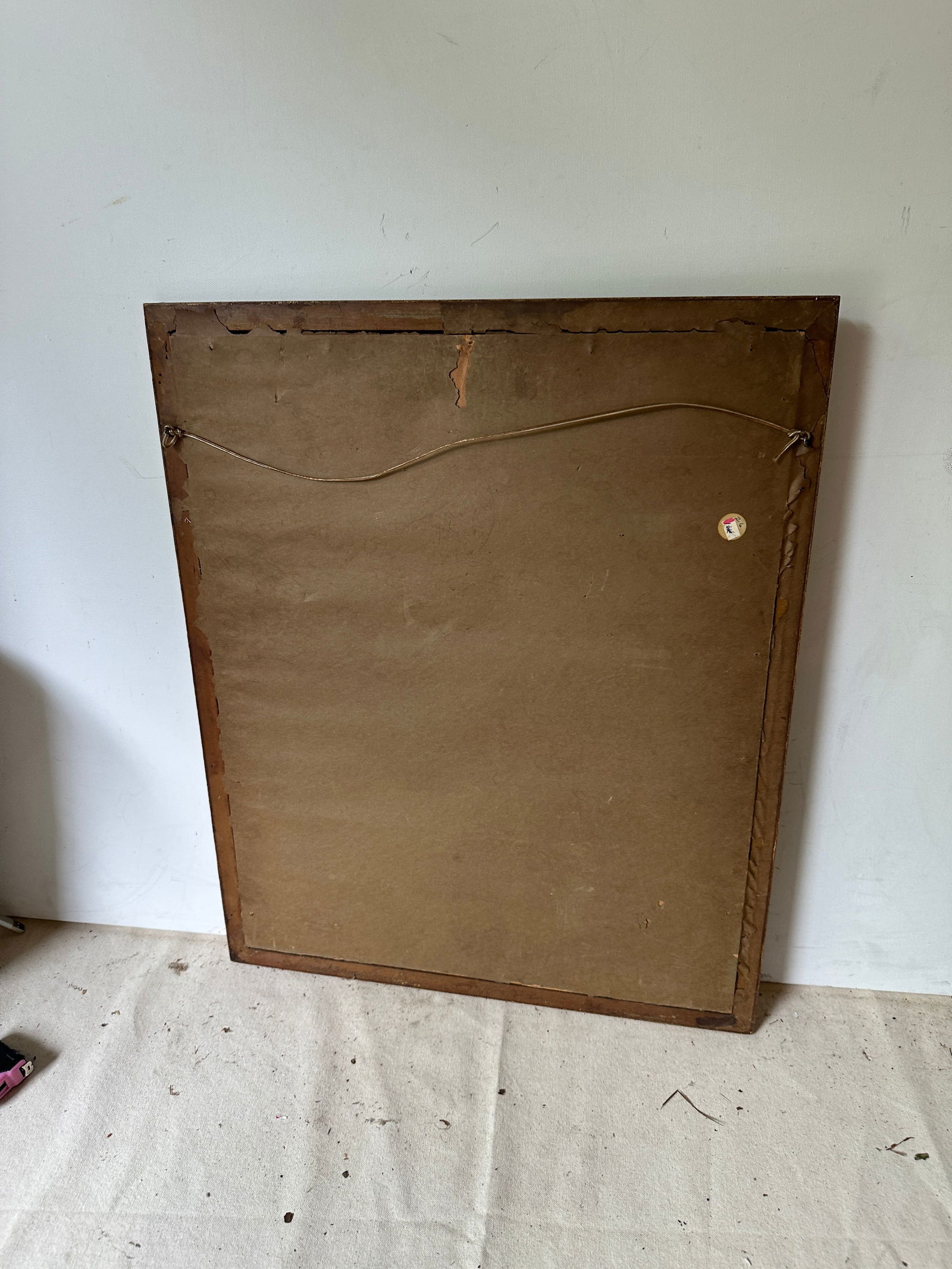 1970s Antique Signed Print of Woman in Garden, Framed - 9