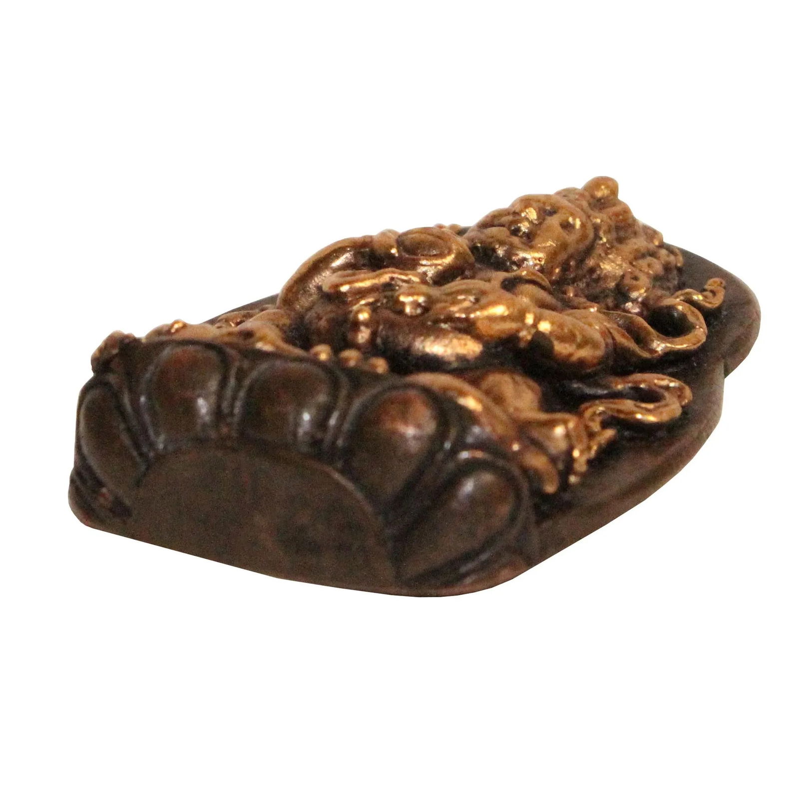 Chinese Handmade Metal Tibetan Zambala Jambhala Pendant Display - 4