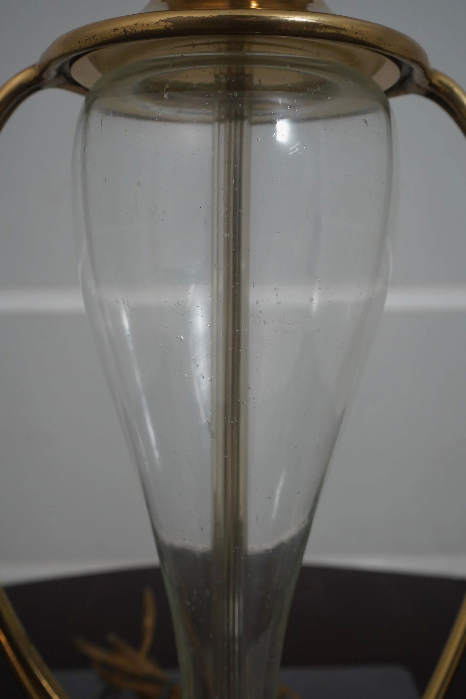 Pair Chapman Modern Design Brass & Glass Table Lamps - 10