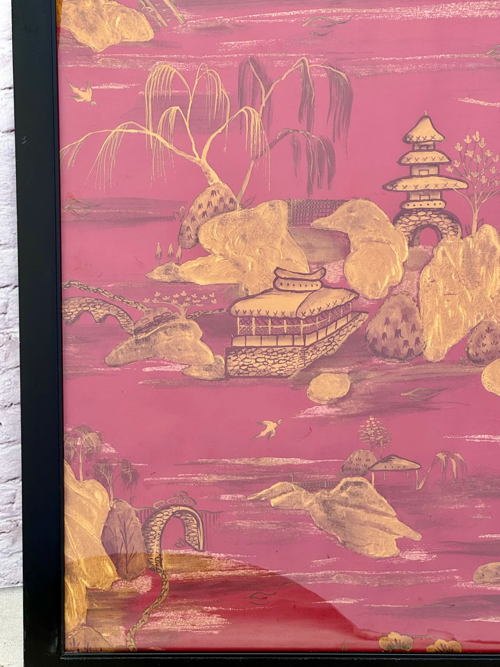 Pair Decorative Chinoiserie Panels - 4