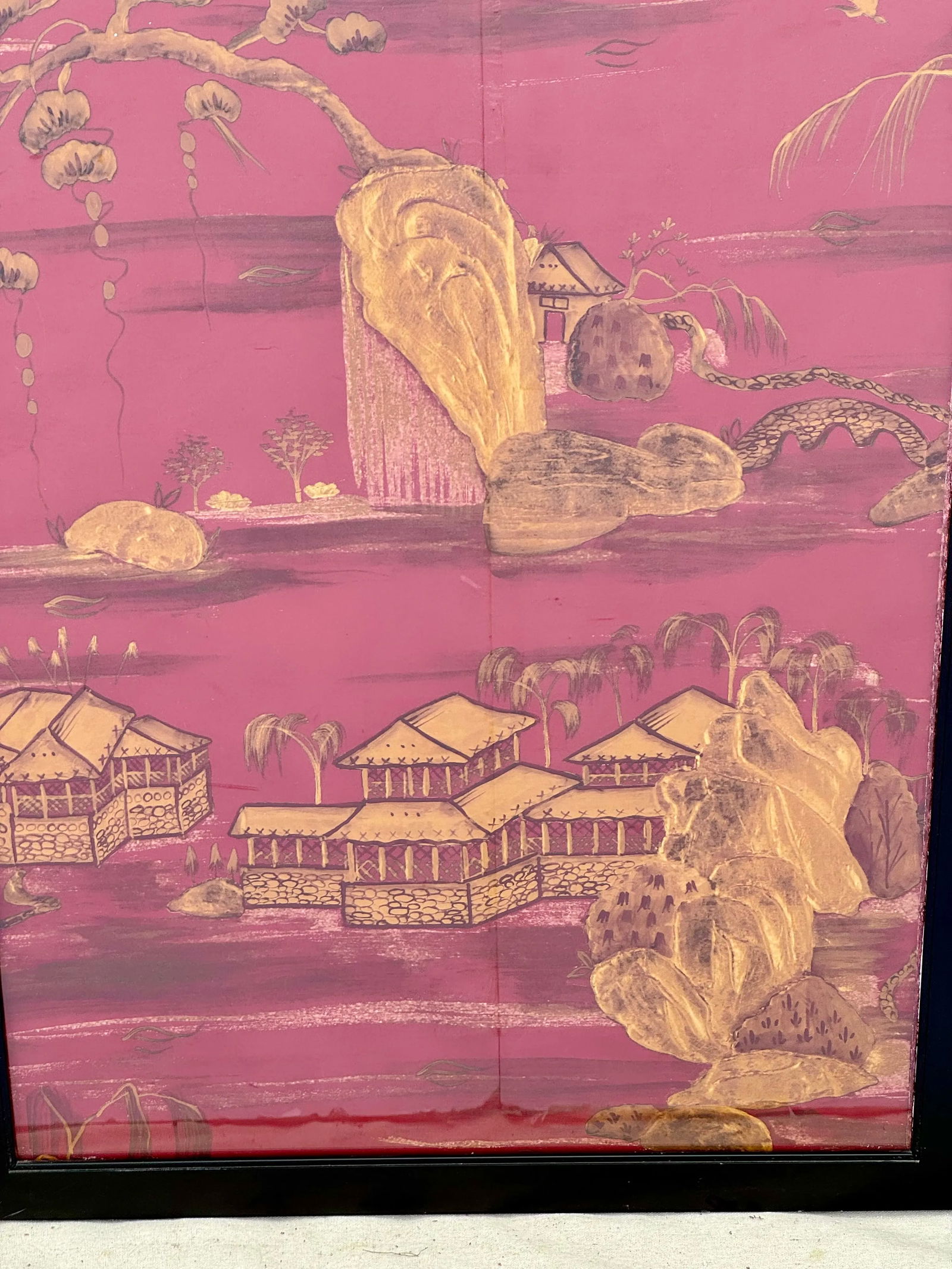 Pair Decorative Chinoiserie Panels - 5