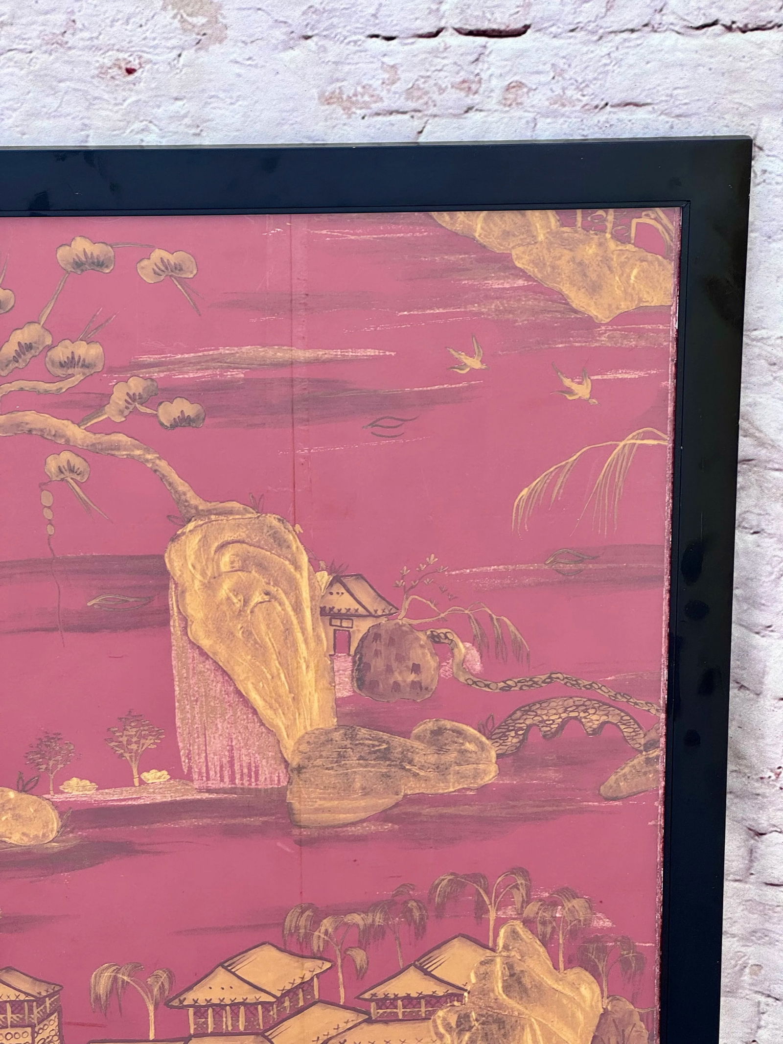 Pair Decorative Chinoiserie Panels - 8