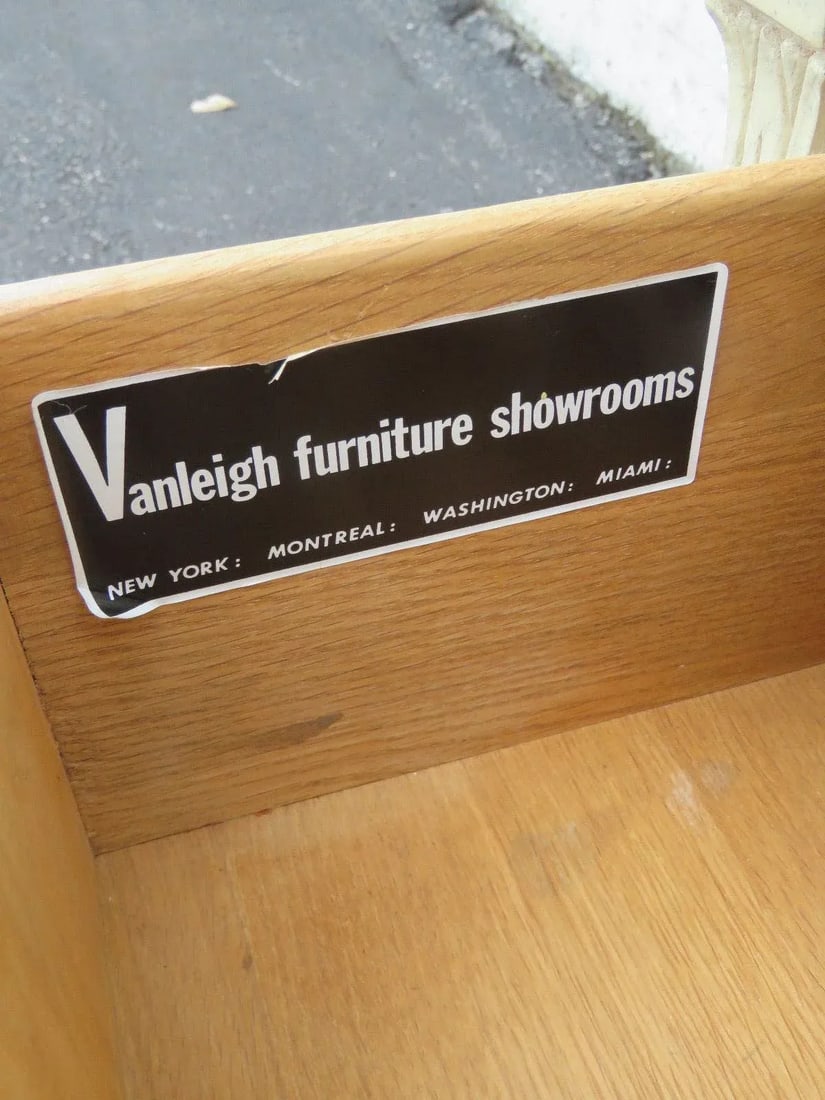 French Low Large Nightstand End Side Table by Vanleigh Furniture Showrooms - 8