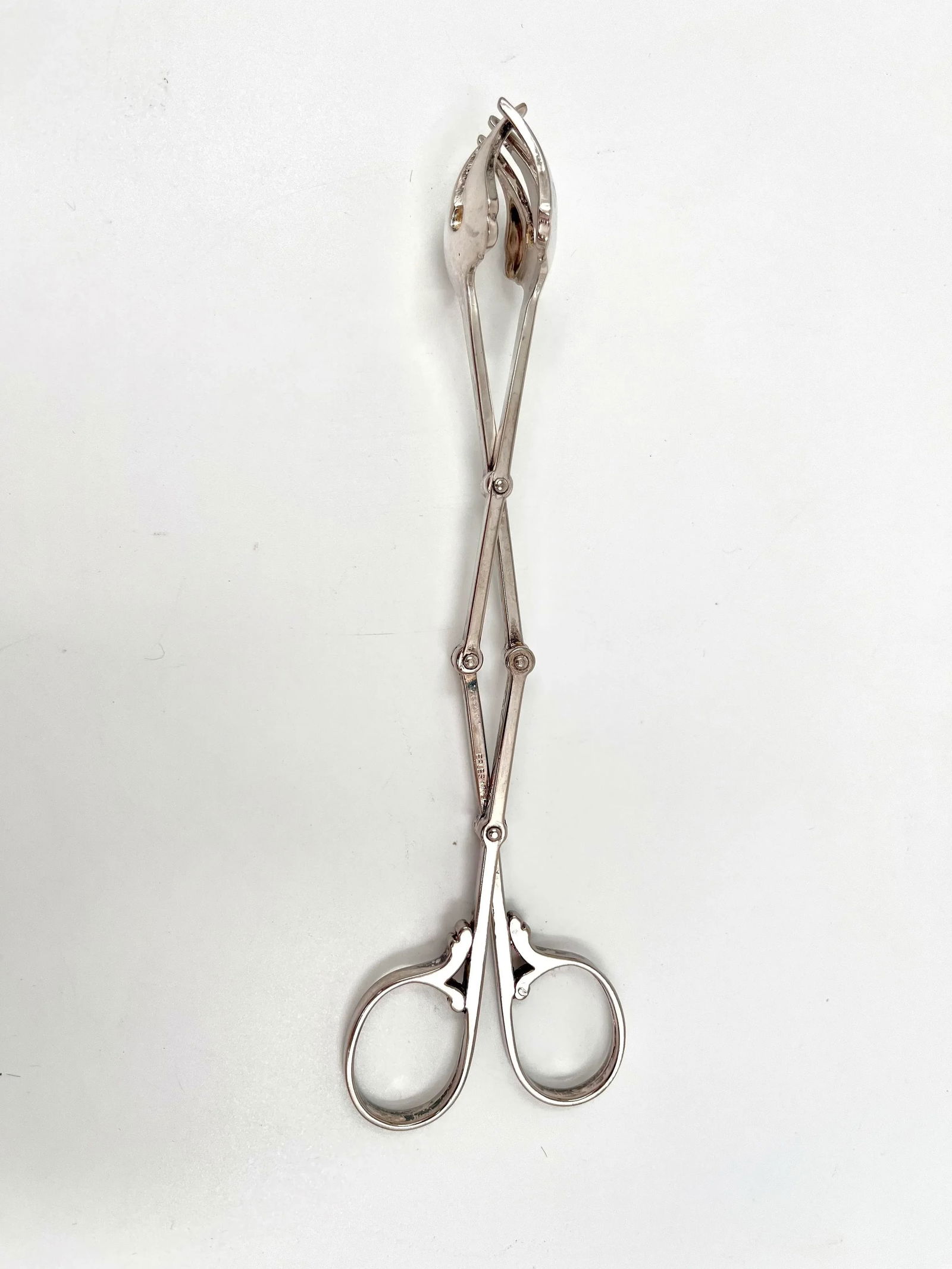 Vintage Eales 1779 Silverplate Articulated Ice/Sugar Cube Tongs Made in Italy - 11