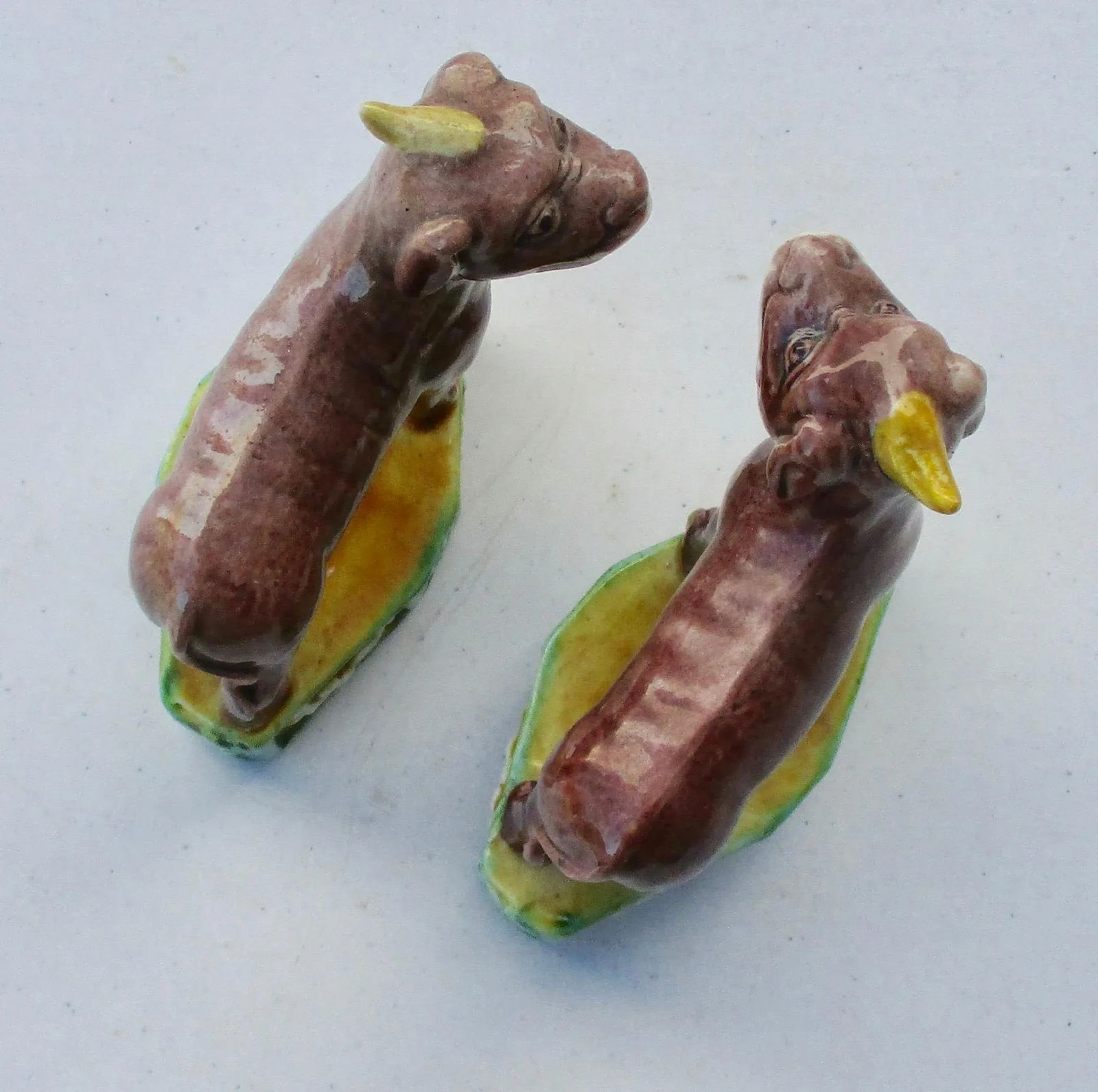 Chinese Tri- Color Porcelain Kylin Buddhists Animals - a Pair - 6