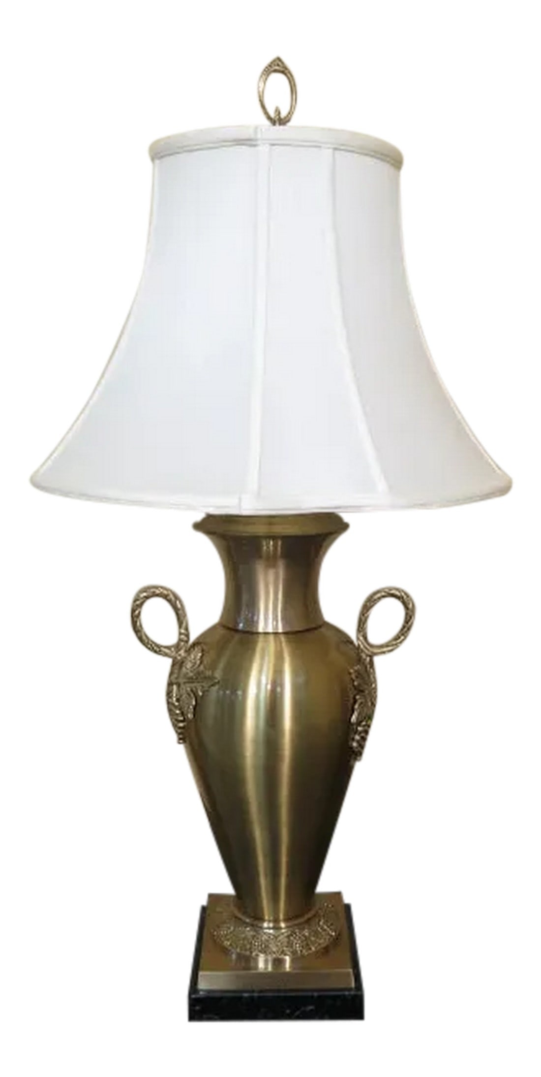 1990s Wildwood Brass Urn Lamp with Shade (1 of 5)