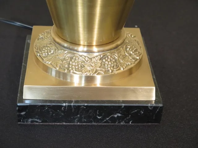 1990s Wildwood Brass Urn Lamp with Shade - 4