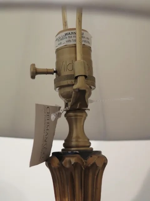 Wildwood Lamps Faux Marble Paint Decorated Table Lamp With Shade - 4