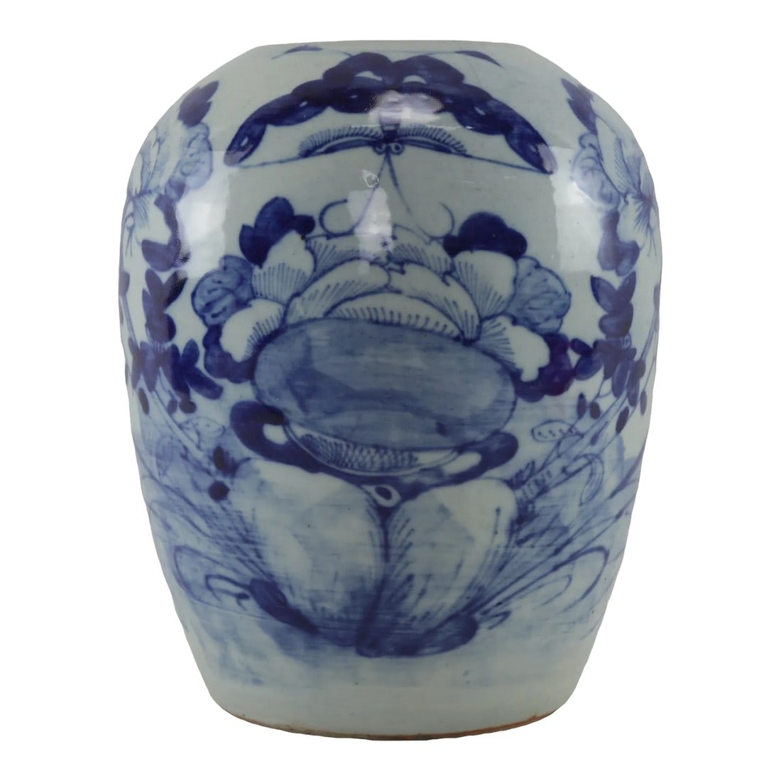 Chinese Mid-Qing Dynasty Celadon Blue and White Jar: Chinese mid-Qing Dynasty celadon blue and white jar Condition: Alterations: Original Condition Unaltered Imperfections: Some Imperfections Condition Notes: It is well preserved, with some minor