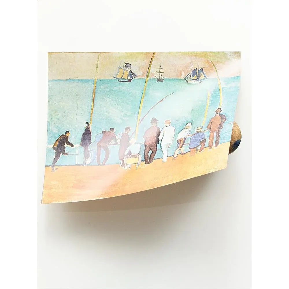 1970 After Raoul Dufy "Anglers", Full-Color Parisian Print - 4